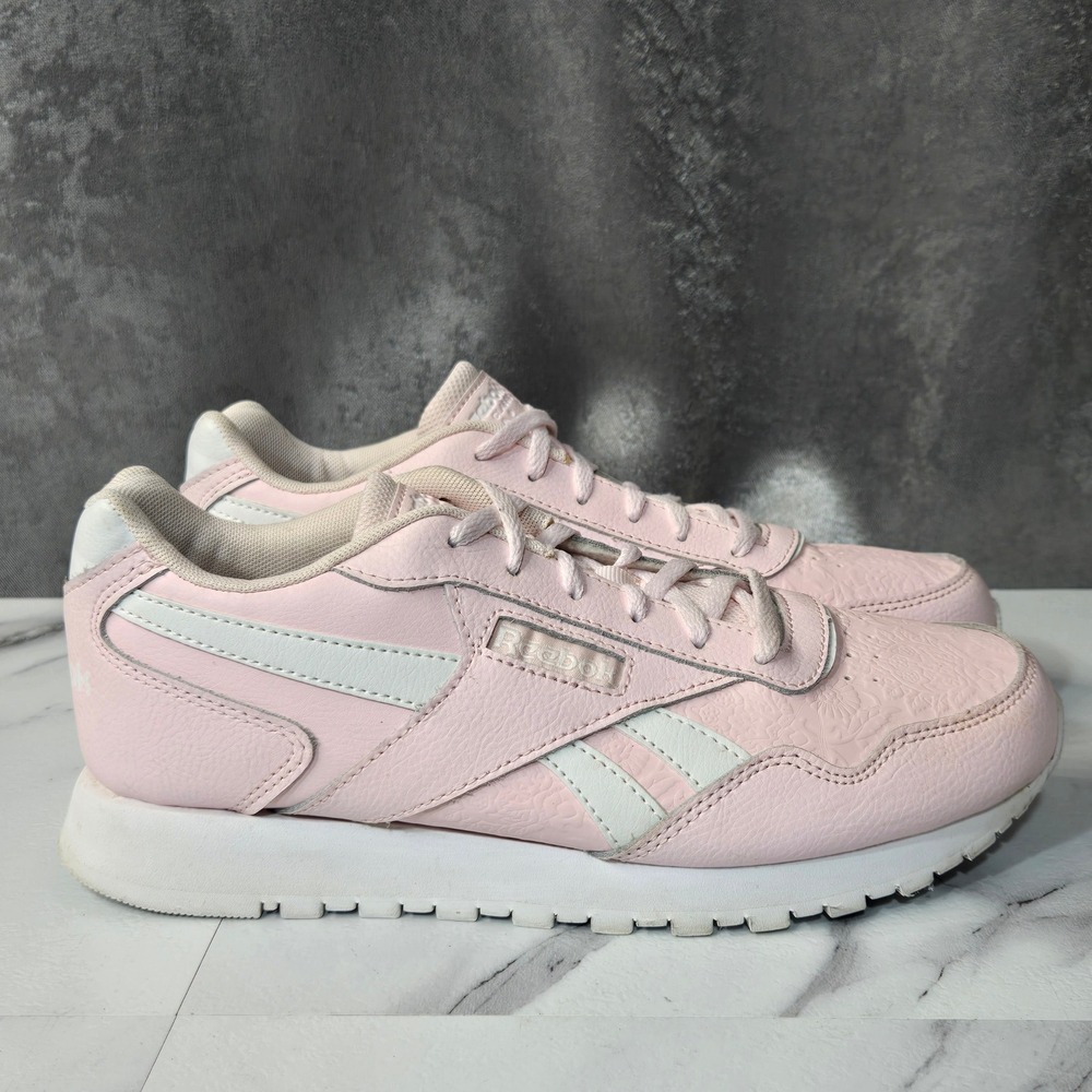 Reebok Classic Harman Run Shoes Womens 8 Porcelain Pink Floral Embossed GZ4128